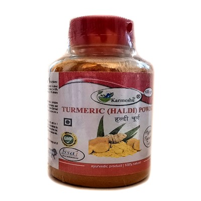 TURMERIC (Haldi) POWDER, Karmeshu (КУРКУМА (Халди) МОЛОТАЯ, Кармешу), БАНКА 100 г.
