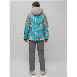 Горнолыжный костюм женский синего цвета 02252S