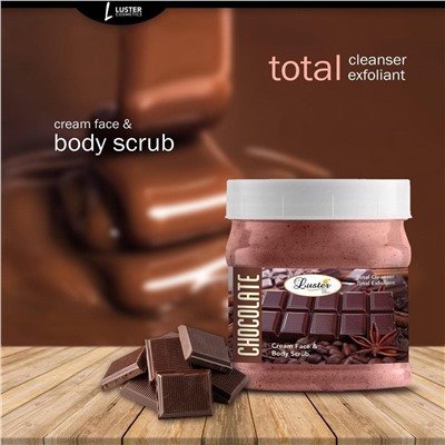CHOCOLATE Cream Face & Body Scrub, Luster (ШОКОЛАД крем-скраб для лица и тела, Ластер), 500 мл.
