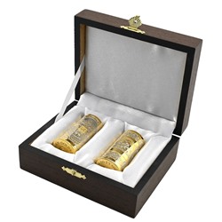 Подарочный набор две стопки "Герб России" 35мл Златоуст