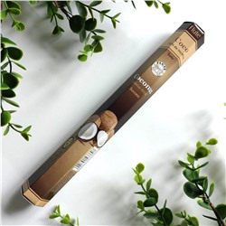 Flute COCONUT Incense Sticks, Cycle (КОКОС ароматические палочки, Успех, Сайкл), шестигранник 20 палочек.