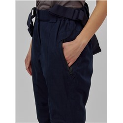 Полукомбинезон утепленный женский большого размера темно-синего цвета 666_1TS