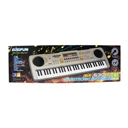 13 Синтезатор (на батар.) (USB, микрофон) 63*20см / коробка  630B1 АКЦИЯ! СКИДКА 20%
