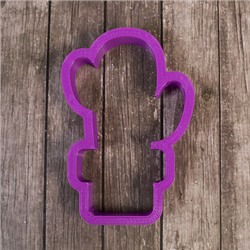 Вырубка для пряника "Кактус" пластик, 9 см