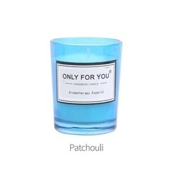ONLY FOR YOU Handmade candle PATCHOULI (Свеча ароматическая ПАЧУЛИ, высота 6 см.), 1 шт.