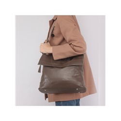 Сумка женская натуральная кожа RM-E-0328,  1отд+карм/перег,  коричневый SALE 240672
