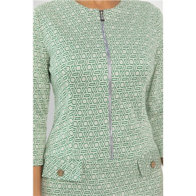 Платье Леди Мери НЬЮ (бежево-салатовое) П13667-19М