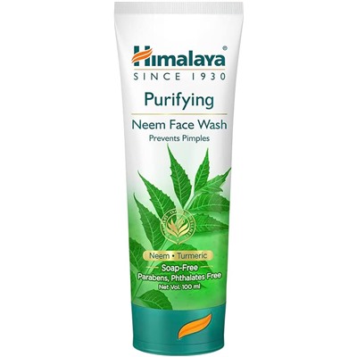 Purifying NEEM FACE WASH, Himalaya (Очищающий гель для умывания С НИМОМ, предотвращает появление прыщей, Хималая), 100 мл.