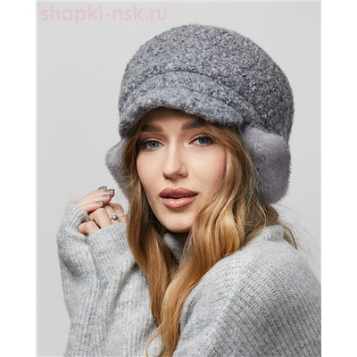 Фантазия букле мех.норка Кепка женская флис (56-58)
