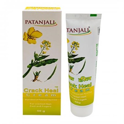 CRACK HEAL CREAM, Patanjali (Крем для ног от трещин и сухости стоп, Патанджали), 50 г.