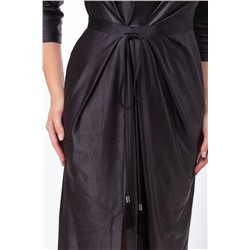 Anelli 785 черный_экокожа, Платье