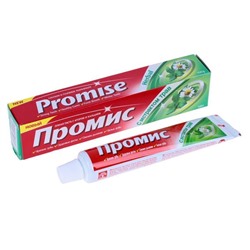 ПРОМИС зубная паста с фтором и кальцием С ЭКСТРАКТОМ ТРАВ, 100 г.