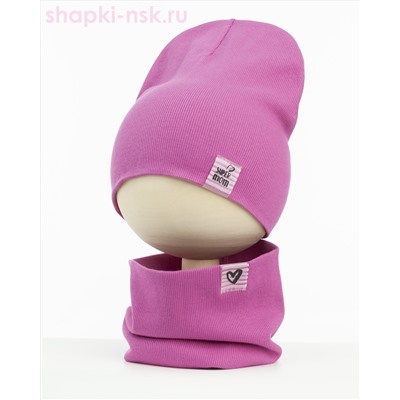 02-46-LT Комплект (шапка+снуд) (52-54)