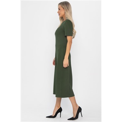 Платье трикотажное Парижанка (зеленое) П14415-10М