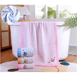 Полотенце махровое "Незабудки" 35*75 см. хлопок 100%