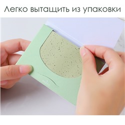 Матирующие салфетки с экстрактом зеленого чая из льняного волокна, 100 шт.