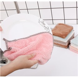 Салфетка из микрофибры с петлей тонкая, 24*23 см