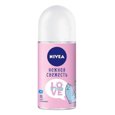 Дез.50мл roll women  LOVE BE Нежная свежесть Nivea