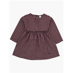 Платье UD 6820 син/бордо клетка