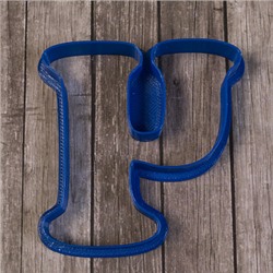 Вырубка для пряника "буква Ч" пластик, 8 см