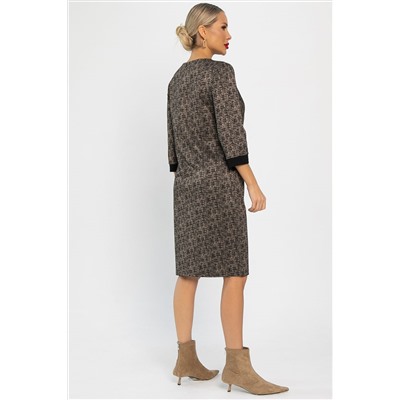 Платье Твоя мода (коричневое) П13746-19М