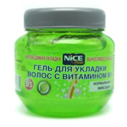 Гель"NICE" 250ml норм. фикс.(зелён.) банка