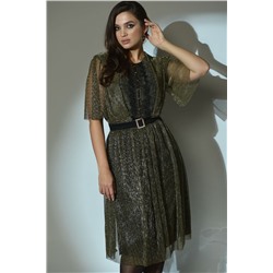 Angelina 610 золотисто-оливковый, Платье
