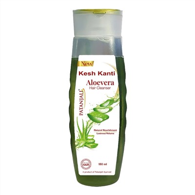 Kesh Kanti ALOE VERA Hair Cleanser, Patanjali (АЛОЭ (алое) ВЕРА Шампунь против выпадения и секущихся концов волос, Патанджали), 200 мл.