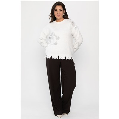 Свитер рваный Наиль (белый) Б14420-13М