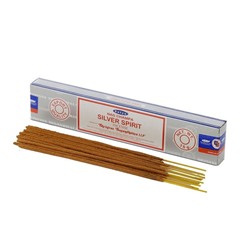 Nag Champa SILVER SPIRIT Incense, Satya (Благовония НАГ ЧАМПА СЕРЕБРЯНЫЙ ДУХ, Сатья), 15 г.
