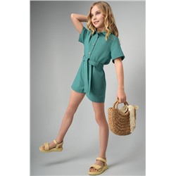 Льняной комбинезон для девочки Happyfox