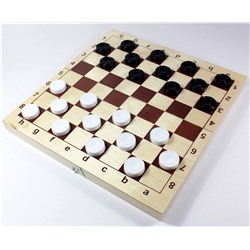 Игра настольная «Шахматы и шашки» пластмассовые (поле 29х29 см)