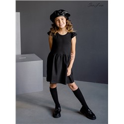 Платье бабочка черное футер ФЖ