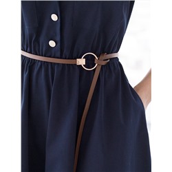 Платье в стиле сафари с отложным воротником