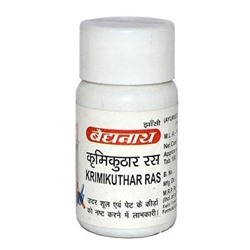KRIMIKUTHAR RAS, Baidyanath (КРИМИКУТХАР РАС, Избавление от паразитов, Бадьянатх), 80 таб.