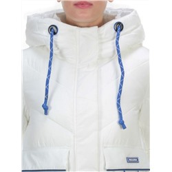 9190 WHITE Пальто зимнее женское EVCANBADY (200 гр. холлофайбера) размеры 42-44-46-48-50