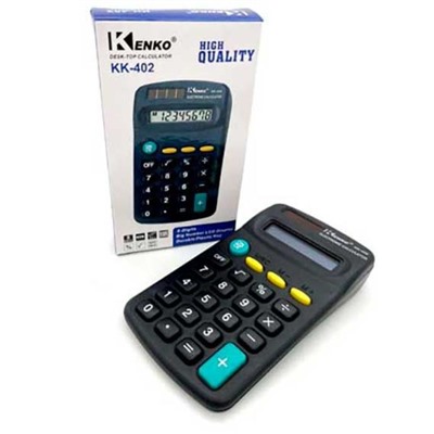 Калькулятор карманный Intelligent 8 разрядов 11*6см черный с пласт.крышкой (КК402) CN-9