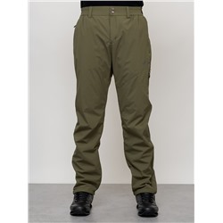 Брюки утепленный мужской зимние спортивные цвета хаки 2211-1Kh
