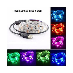 Лента диодная 3м. 30LED/5050 RGB от USB управление с телефона