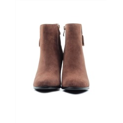 CDMD02-2 BROWN Ботильоны женские (натуральная замша, байка) размер 35