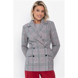 Пиджак Бренда (серый/клетка) Б14124-33М