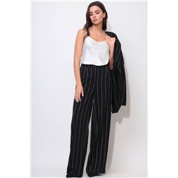 LeNata 31246 на-черном-полоска, Брюки,  Блуза,  Жакет