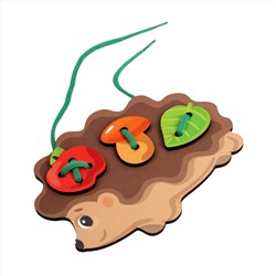 Деревянная шнуровка для детей «Ежик» Baby Toys