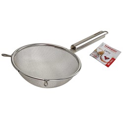 Сито (дуршлаг) 14 см нержавеющая сталь WEBBER BE-7362 металлическая ручка