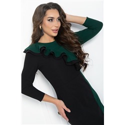 Платье Эванесса (черно-зеленое) П12749-35М