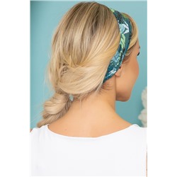 Повязка хлопковая (темная монстера) ПР9