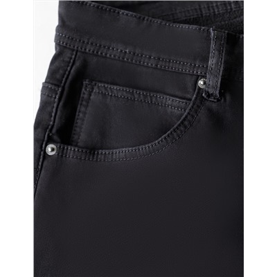 Джинсы из эластичного денима на ФЛИСЕ