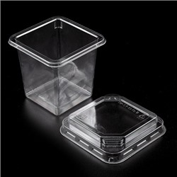 Контейнер-стакан с крышкой 85*75 мм