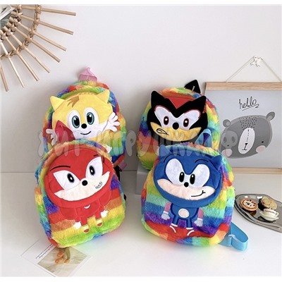 Рюкзак дошкольный пушистый SONIC СОНИК в ассортименте ru_son2, ru_son2, ru_son2-blue, ru_son2-red, ru_son2-yellow, ru_son2-black