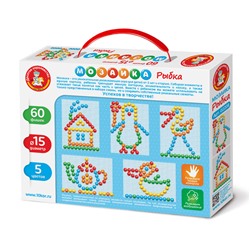 Мозаика для малышей «Рыбка» 60 элементов